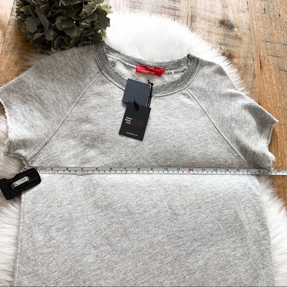 NWT N:Philanthropy CalaLilly Gray Mini Sleeve Sweatshirt Dress Size Small - Picture 13 of 16